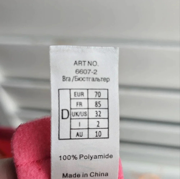 LINGaDORE Bra Lace Calypso Coral Band size 32 D - Picture 10 of 10